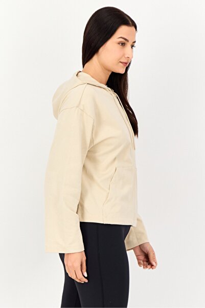 Nike Women Loose Fit Long Sleeve Outdoor Hoodie, Beige