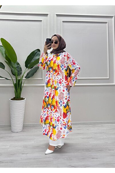 moda acar Flowered Pants Suit