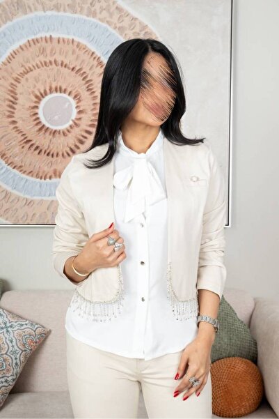SELSAL Blouse with a fringed jacket