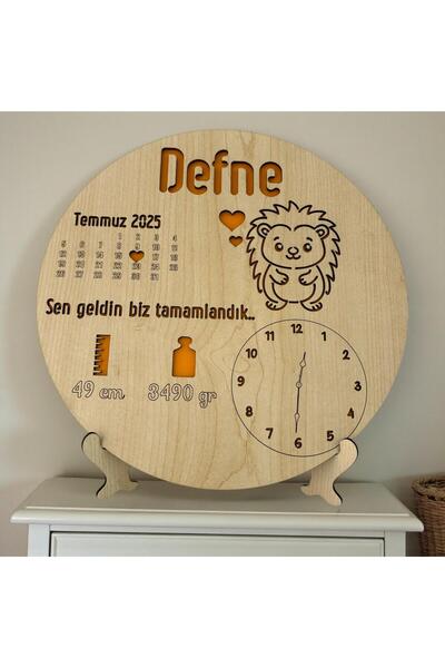 Pelince لوحة ولادة مخصصة باسم المولود الجديد |   هدية ولادة على شكل قنديل الب...