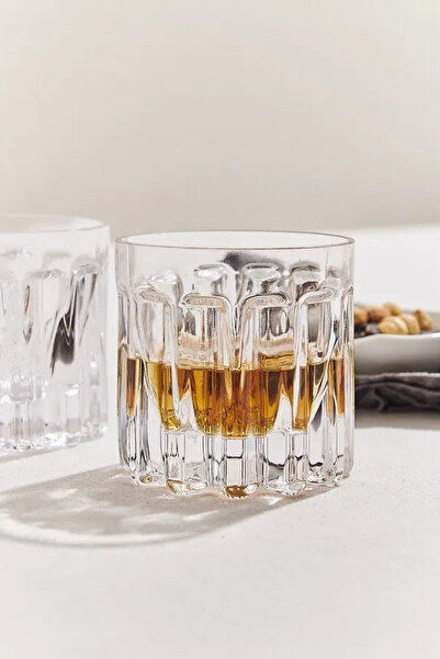NUDE Edinburg 6'lı Kristal Viski Bardağı Seti 330 cc - Klasik Kesim Özel Tasa...