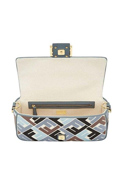 Generic Canvas Vitello King Extra Strap FF Embroidered Baguette