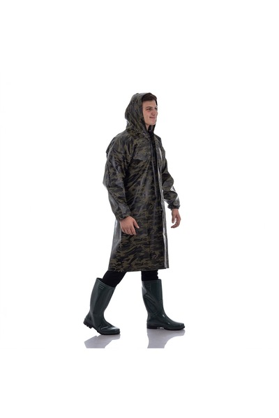 FazAv Windproof and Waterproof Raincoat Camouflage