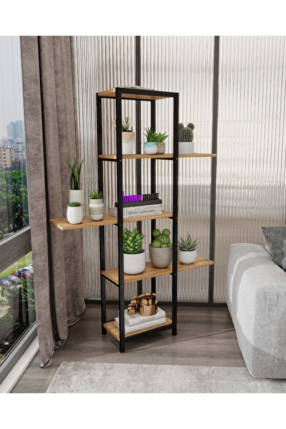 UmkaHome Köşeli Tasarım Çok Katlı Çiçeklik & Dekoratif Raf Ünitesi