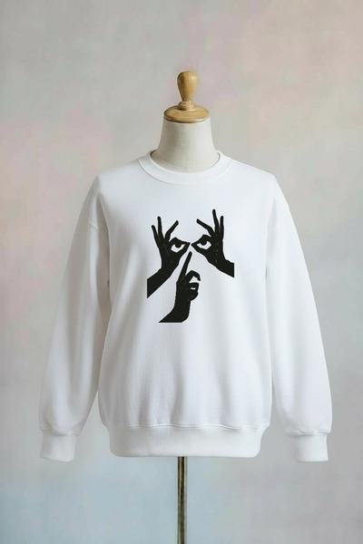 Vordevia سويت شيرت كبير الحجم مطبوع من القطن بثلاث خيوط