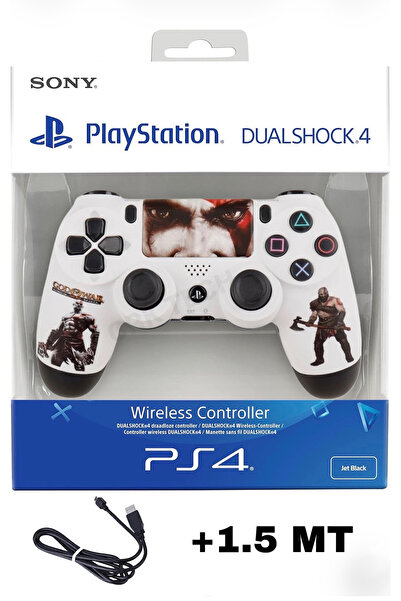CRK TECH Playstation DualShock 4 Uyumlu V2 Yenilenmiş Ps4 Oyun Kolu Pc + Ps4 ( 1.5MT ŞARJ KABLOSU)