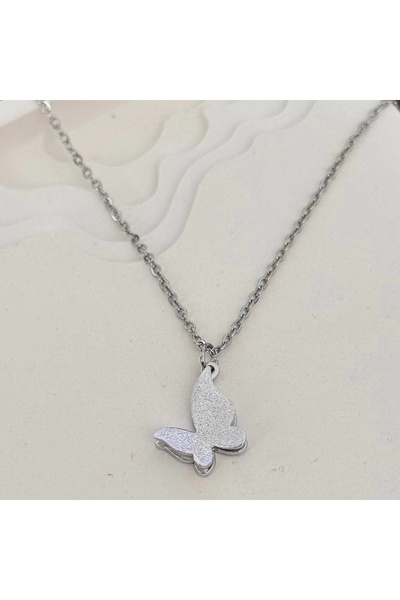 TURKAFONE قلادة الفراشة البسيطة