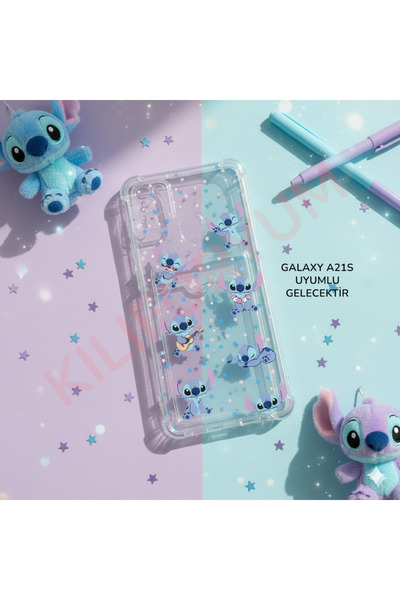 Kılıforyum Samsung Galaxy A21S Kılıf Kartlıklı Baskılı Köşe Koruma Tasarımlı ...