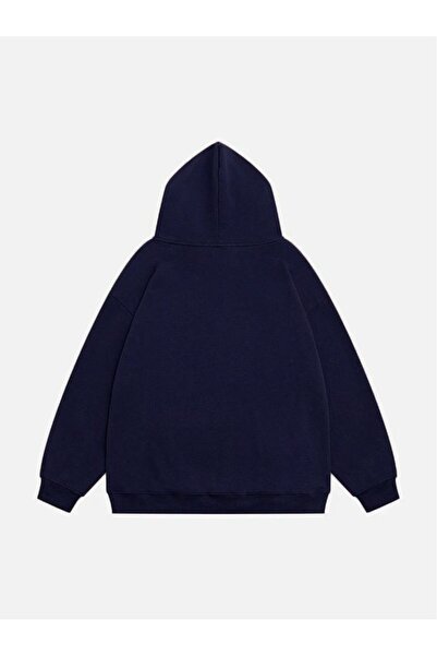 Mad&Calf Unisex Holy Spirit Printed Hooded Fleece Oversized Sweatshirt