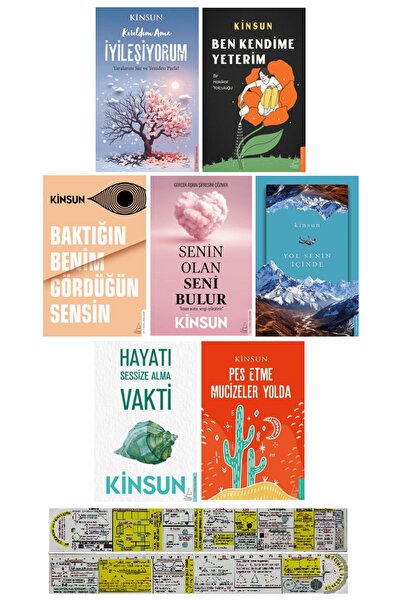 Destek Yayınları Kinsun 7 Kitap Set/Kırıldım Ama İyileşiyorum+Hayatı Sessize Alma Vakti+Yol Senin İçinde+Ben Kendime