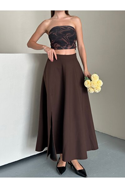 ubmbutik Slit Godeli Skirt