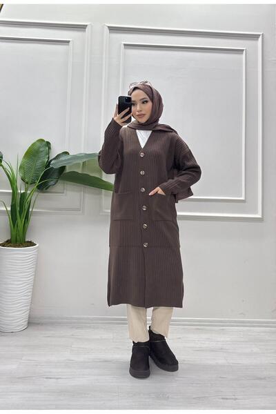 moda acar سترة تريكو طويلة