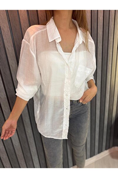 SerSu style Salaş Şeffaf Gömlek
