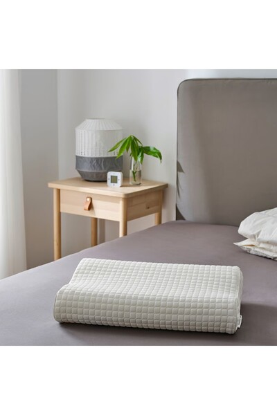 EliteEco IKEA Rosenskarm 33x50 Cm Memory Sponge Ergonomic Pillow White