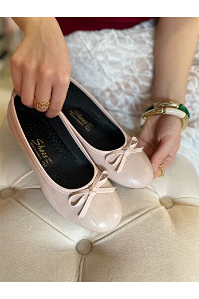 Lesia Emma Kadın Zarif Fiyonklu Günlük Babet Ayakkabı