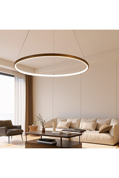 genric Modern gold chandelier, yellow light source, 30 watts, 80 cm size