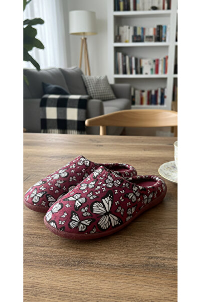 GEZER Women's Winter Slippers with Butterfly Pattern. Winter Home & Guest & Household Slippers.