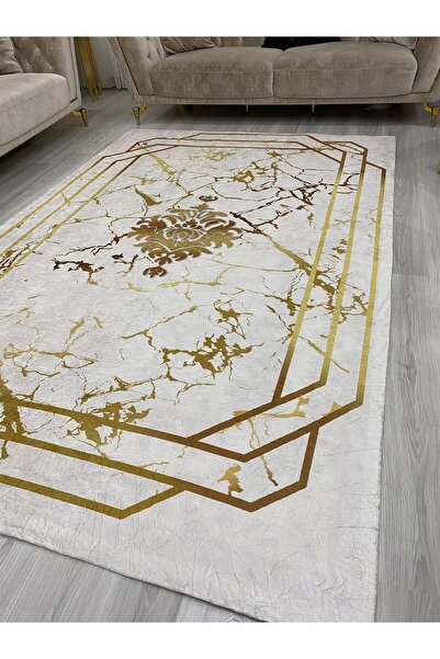 LİMAY Elastic Carpet Cover - Carpet Protector - Washable - Sponge-Free - Practical - Velvet Fabric - Decorative