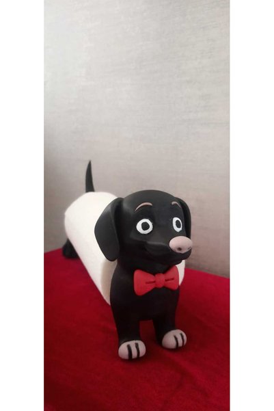 GEZEGENX Decorative Paper Towel Holder, Roll Napkin Holder, Dog Figured Towel Holder, Towel Holder