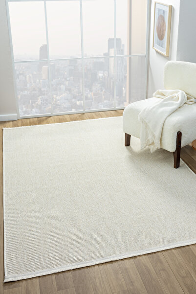 Colore Home سجادة من الجوت الكريمي المحبوك بقاعدة غير قابلة للانزلاق وقابلة للغسل مصنوعة من السيزال