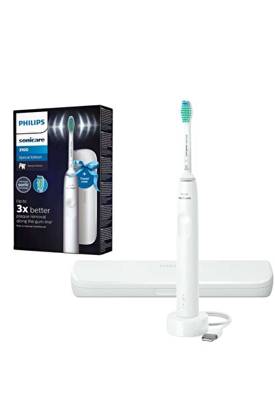 Sonicare Periuta de dinti Philips Seria 3100 HX3673/13, 31000 miscari/minut, 1 mod de curatare, Alb