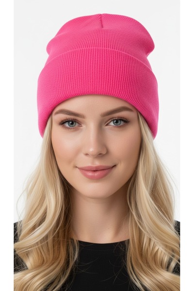 gigigiyim Plain Basic Soft Textured Unisex Folded Beanie