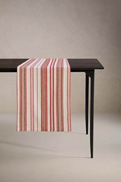 Barine Runner din bumbac cu dungi 45x160