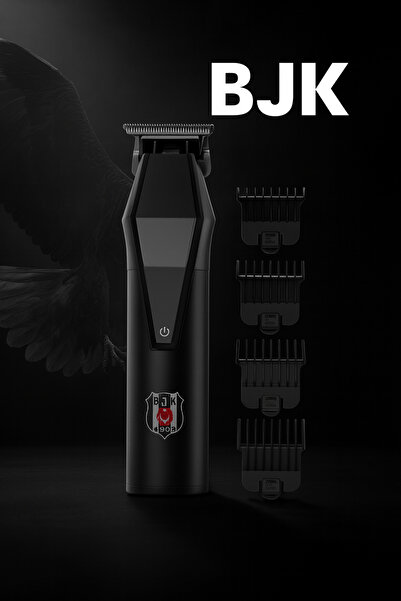 Beşiktaş Lisanslı Resmi Bandrollü Saç & Sakal Kesme Makinesi 4 adet tarak 1.5...