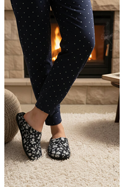 GEZER Women's Winter Slippers with Butterfly Pattern. Winter Home & Guest & Household Slippers.