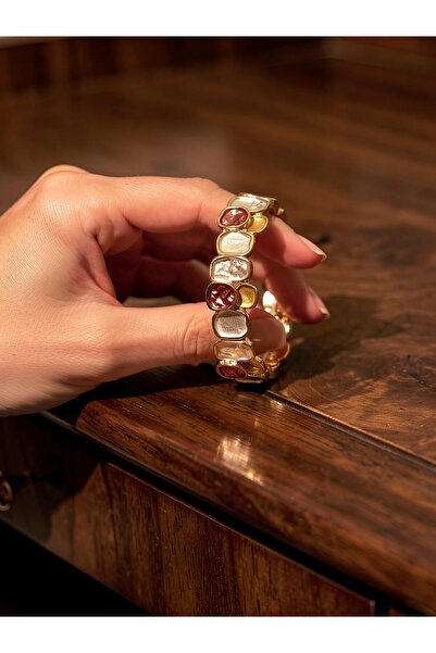 lunara jewelry Zara Model Lastikli Çok Renkli Çelik Bileklik