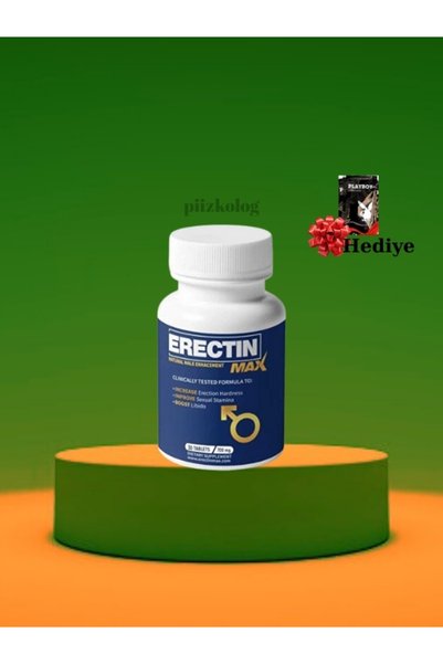 BRKN Erectin Max Natural Erkeklere Bitkisel Destek Özel Geliştirici 30 Lu 1 A...