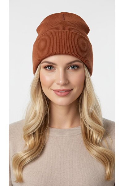 gigigiyim Plain Basic Soft Textured Unisex Folded Beanie