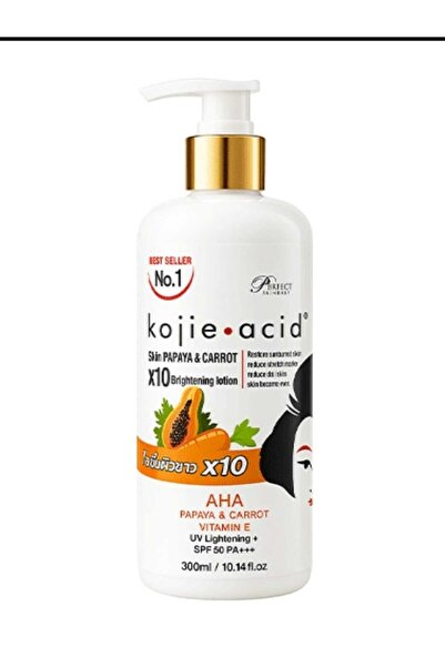 carrota لوشن كوجي أسيد بالبابايا والجزر x10 لتفتيح وترطيب البشرة – 300 مل