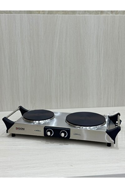 Edison ES-3203 Stone Ceramic Table Top Hob, 2500W, 2 Burners,