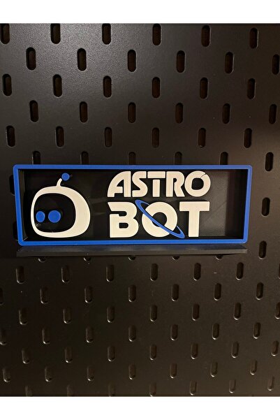 3D Astro Bot Logo Standı