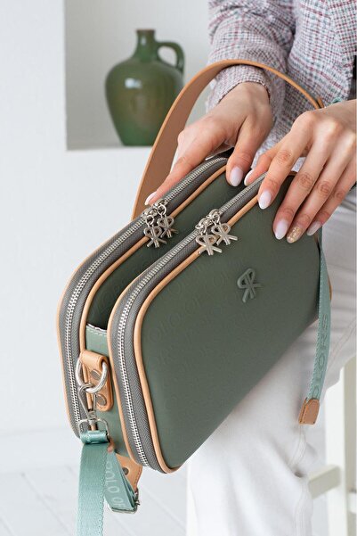 Çanta Trend Polo of Colors Green Women's Shoulder Bag