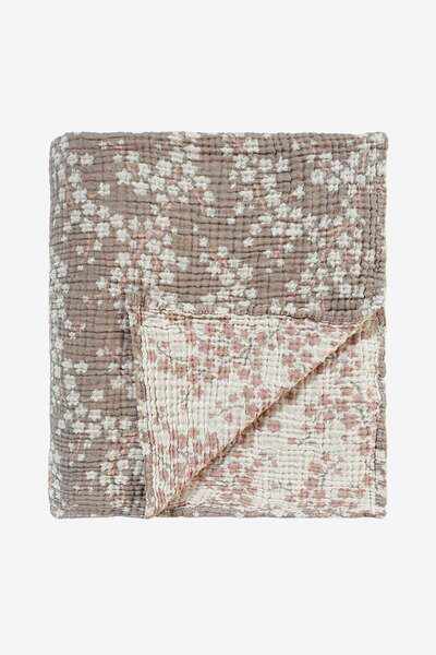 Barine Wildflower Patterned Cotton Gauze Bedspread