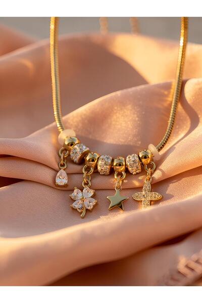 lunara jewelry Charm Çelik Bileklik
