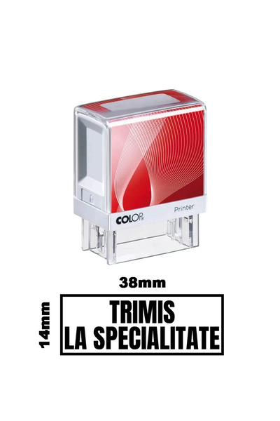 Colop Printer Stampila DE BIROU TRIMIS LA SPECIALITATE de birou 38x14mm