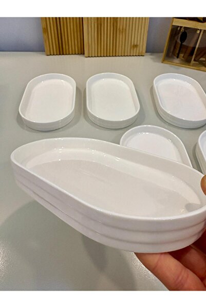 Berina home 6'lı Set Porselen Sunum Tabağı - A Kalite - Duurzaam Hakiki Porse...