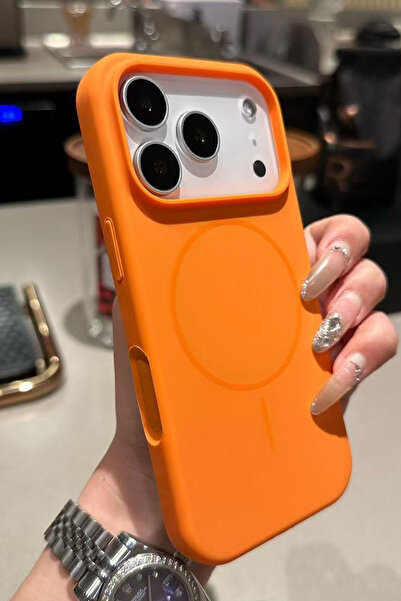 WANNA PROTECT Iphone 17 Pro Max Uyumlu Magsafe Destekli Kablosuz Renkli Silik...