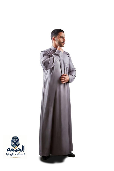 Dorosh ثوب دروش شتوي مطرز سحاب -طول58-عرض2XL