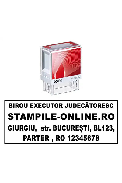 Colop Printer Stampila de birou COLOP Executor Judecatoresc M1 - 38x14-mm, negru