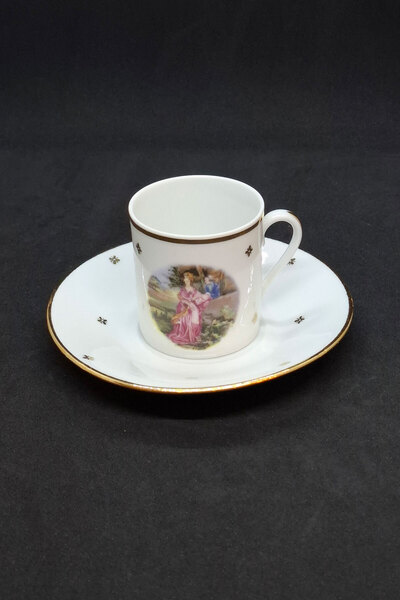 ABBETC Fragonard Patterned Veritable Porcelain De Luxe France Porcelain Turki...