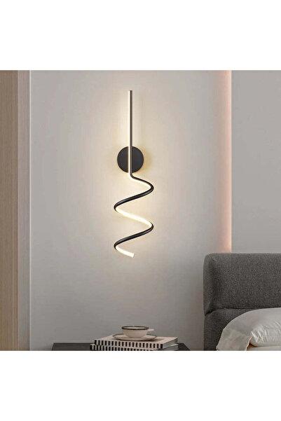 edc LED Wall Lamp Serpent Black Equivalent 150W