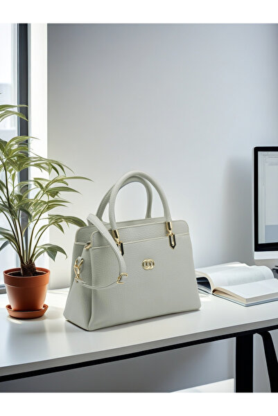 Generic Elegant Flex Leather Tote Bag – Women’s Structured Handbag with Gold Accents & Top Handles