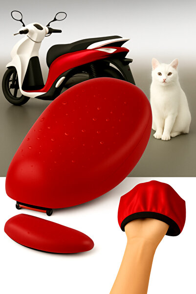 lawrenceshop Husa de scaun din piele pentru motociclete, compatibilă cu Mondi...