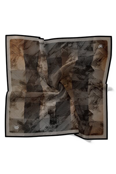 Levidor Çizgi Desenli Kristal Eşarp