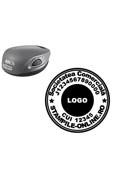 Colop Printer Stampila firma SRL logo – rotunda 4cm