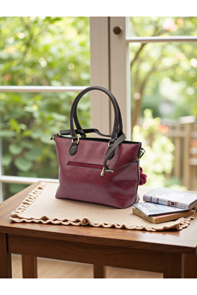 Finelook Women’s Tan Leather Tote Bag with Matching Wallet – Large Shoulder Handbag for Work & Everyday Use